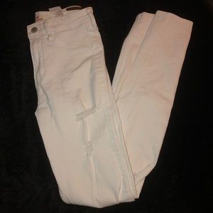 Hollister High Rise Jeans - White
